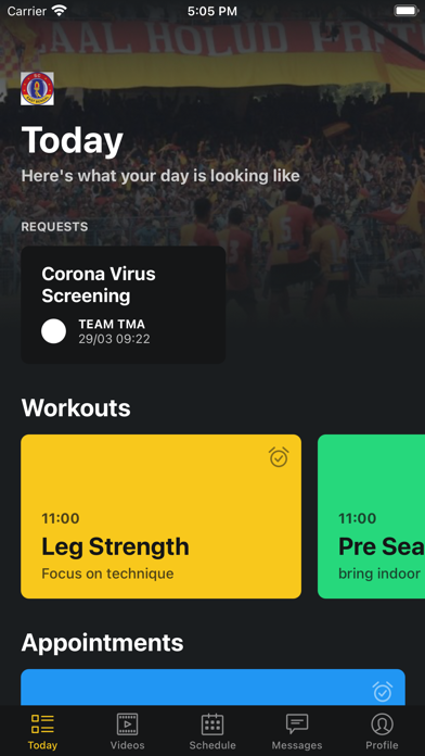 TrainMyAthlete Screenshot