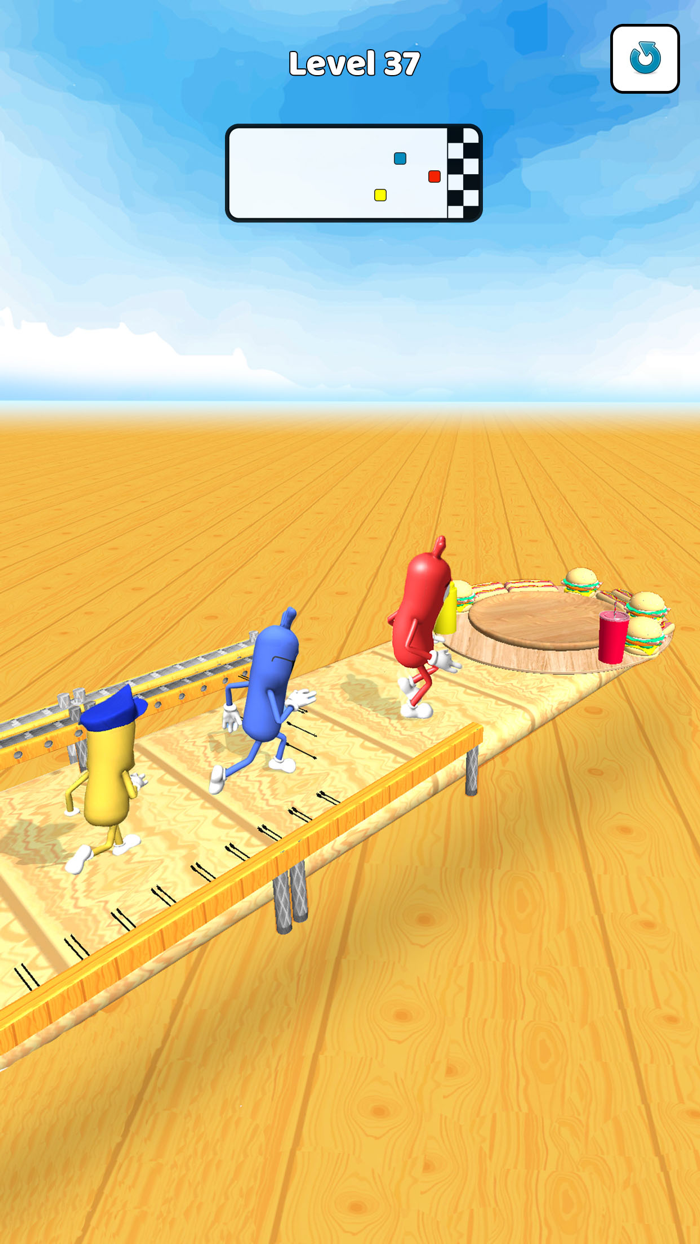 Wacky Sausage Funny Race Game
