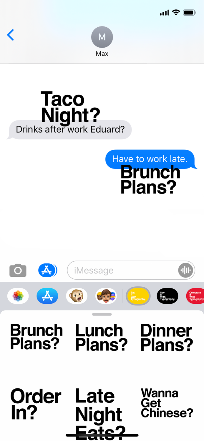 Eat It With Typography