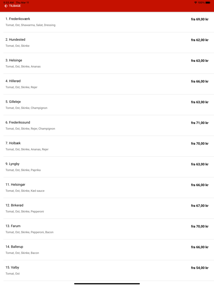 Shawarma Pizzeria Frederiksark