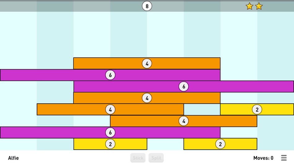 #1. Stick and Split (iOS) 由: Sunflower Learning Ltd