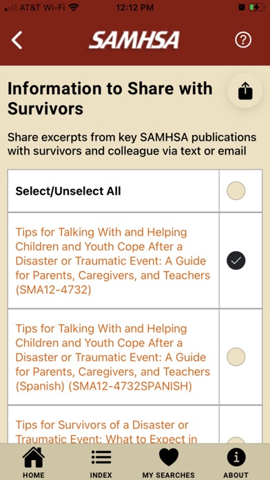SAMHSA Disaster Response App Screenshot