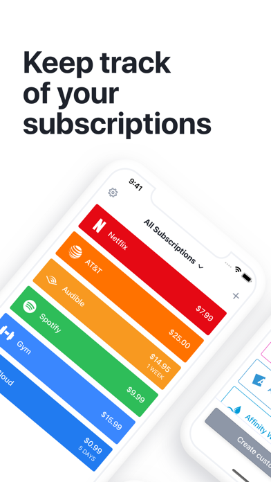 Bobby - Track subscriptions Screenshot