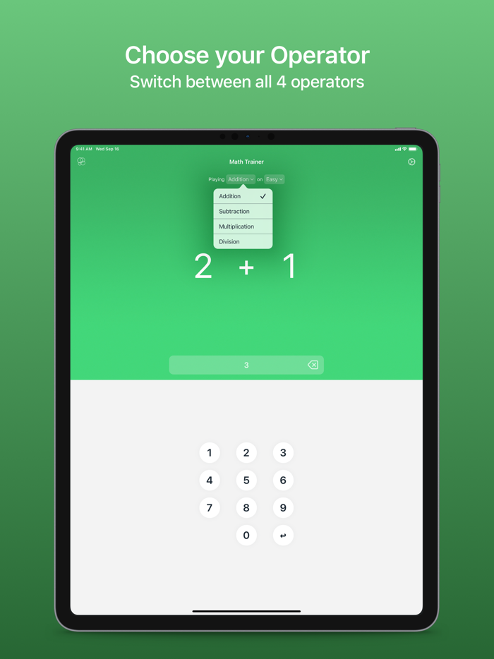 Math Trainer - Quick Questions