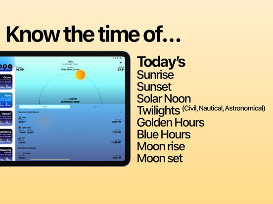 Screenshot #6 pour Sunlight − Rise & Set Times