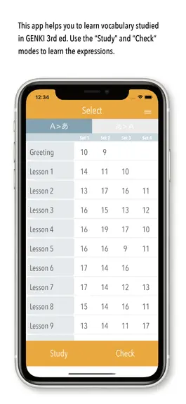Game screenshot GENKI Vocab for 3rd Ed. apk