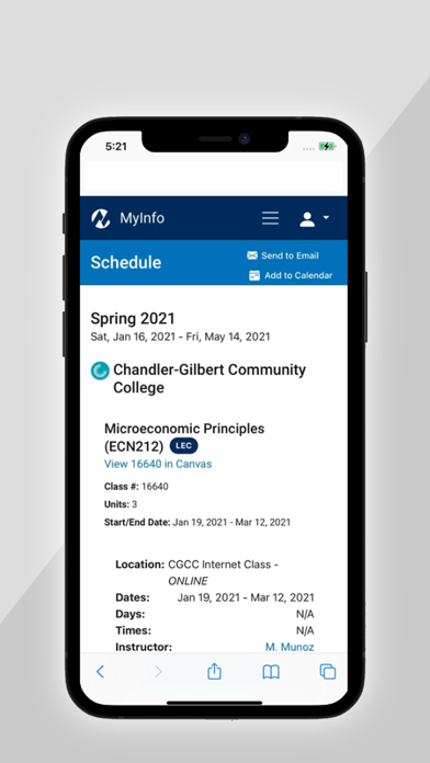 Maricopa MyInfo Screenshot