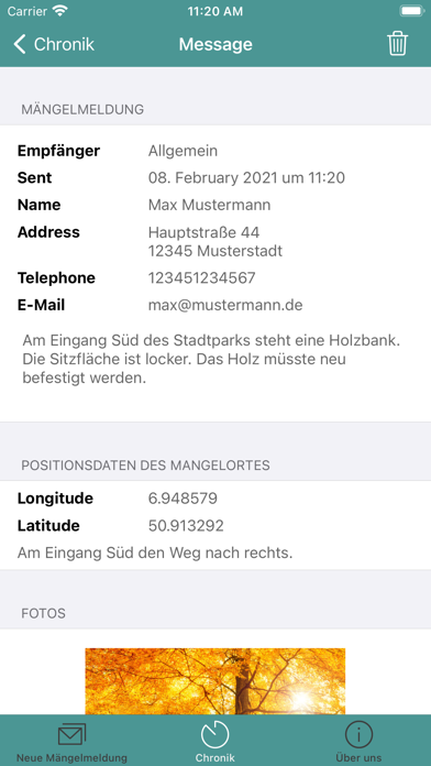 tellme Mängel Screenshot