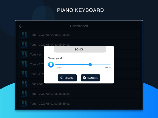 Screenshot #4 pour Piano Keyboard & Music