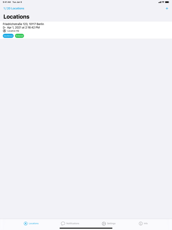 Screenshot #4 pour Locative: Geofence and Beacon