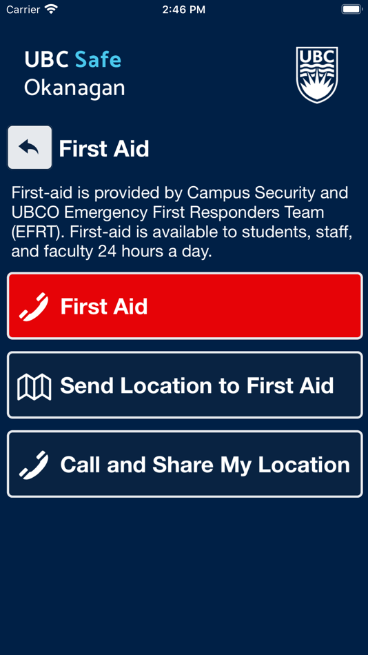 #5. UBC Safe Okanagan (iOS) 由: The University of British Columbia - Okanagan