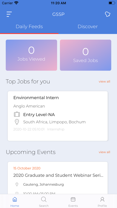 GSSP (Global Student Platform) Screenshot