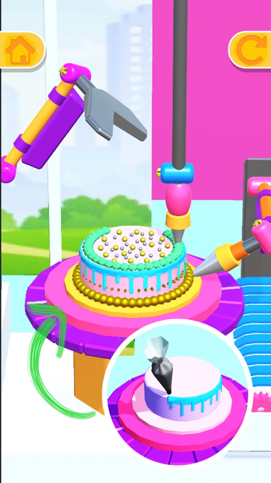 #3. Robotic Cake Factory! Food Fun (iOS) 由: Shanze Shafique