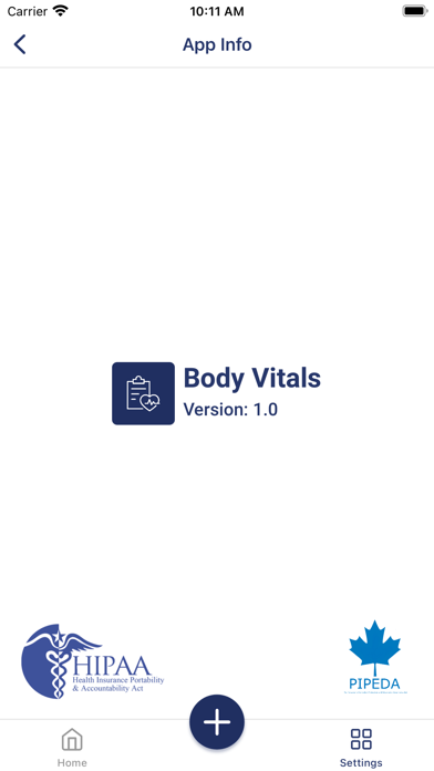 Body Vitals Screenshot