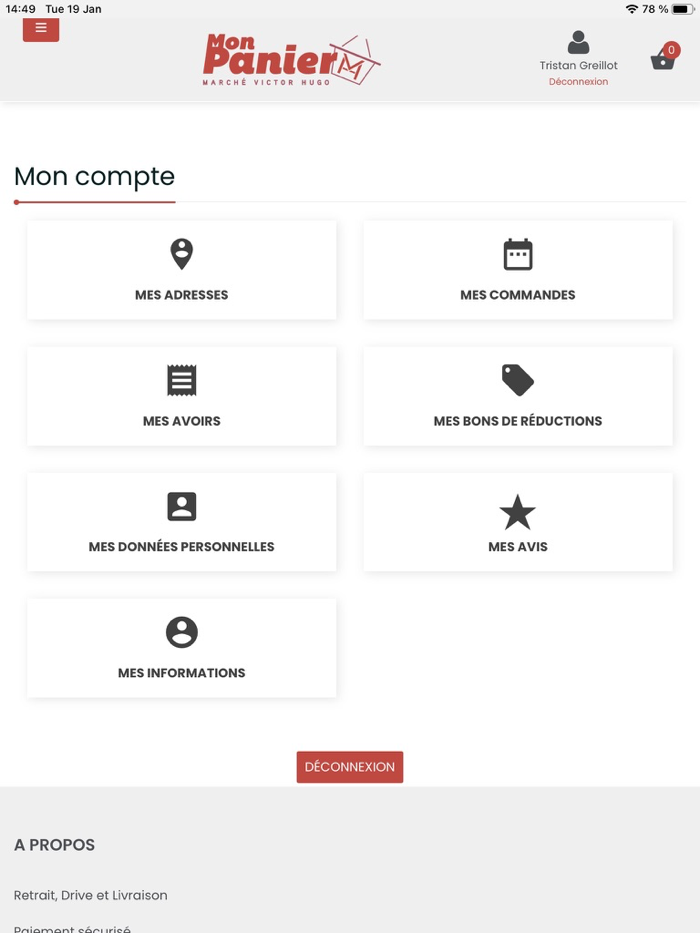 MonPanier - Marché Victor Hugo