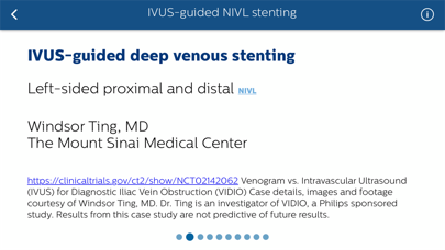 Philips Venous IVUS Tutor Screenshot