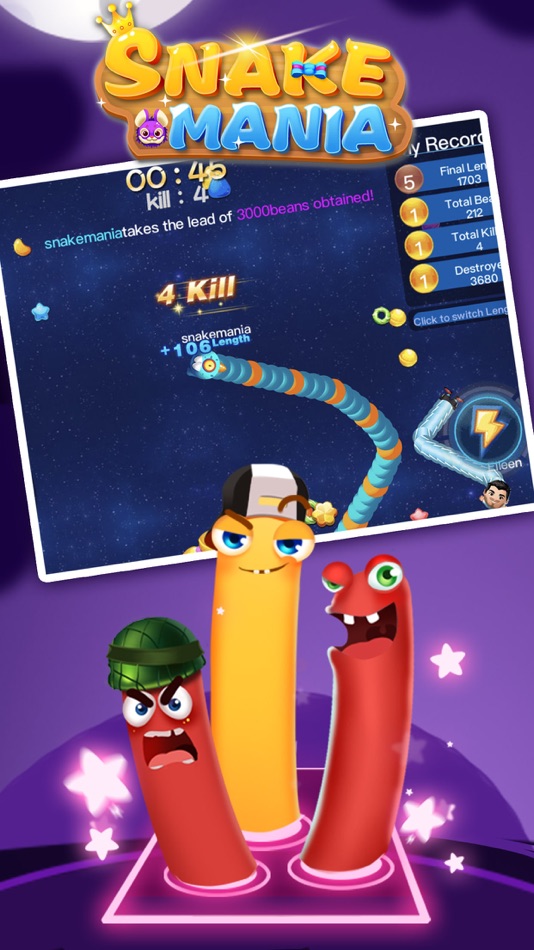 #1. Snake Mania.io (iOS) 来自: Shenzhen Shi Youyou Technology Co.,Ltd