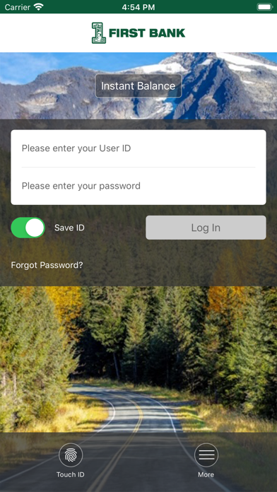 First Bank – Mobile Banking Screenshot