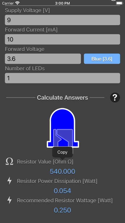 LED Resistor Calculator Plus by Nitrio