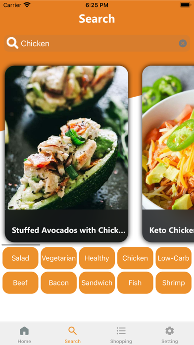 Keto Recipes: Low Carb Diet Screenshot