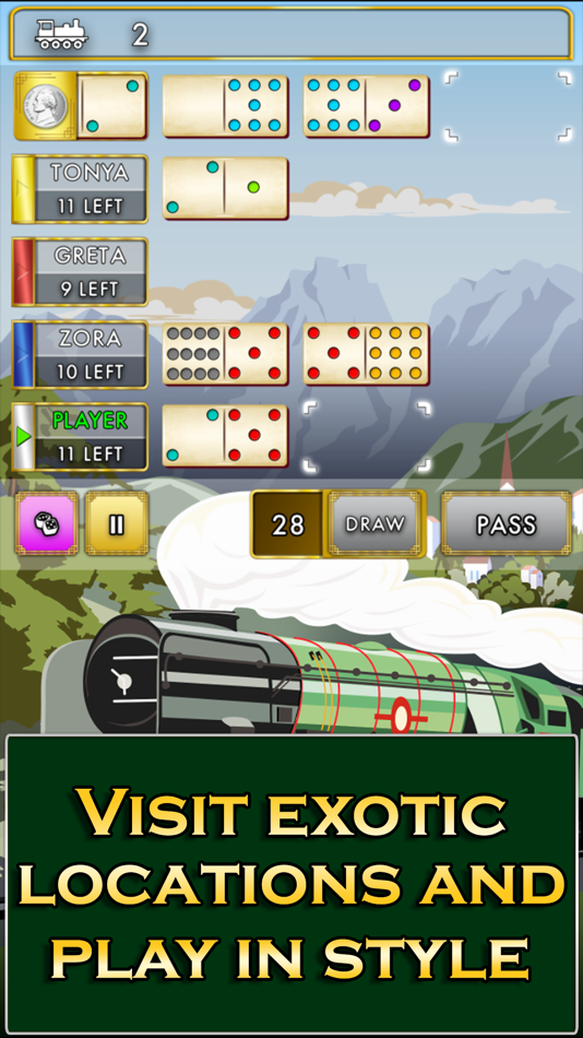 #2. Orient Express Dominoes (iOS) 由: Glowing Eye Games Ltd