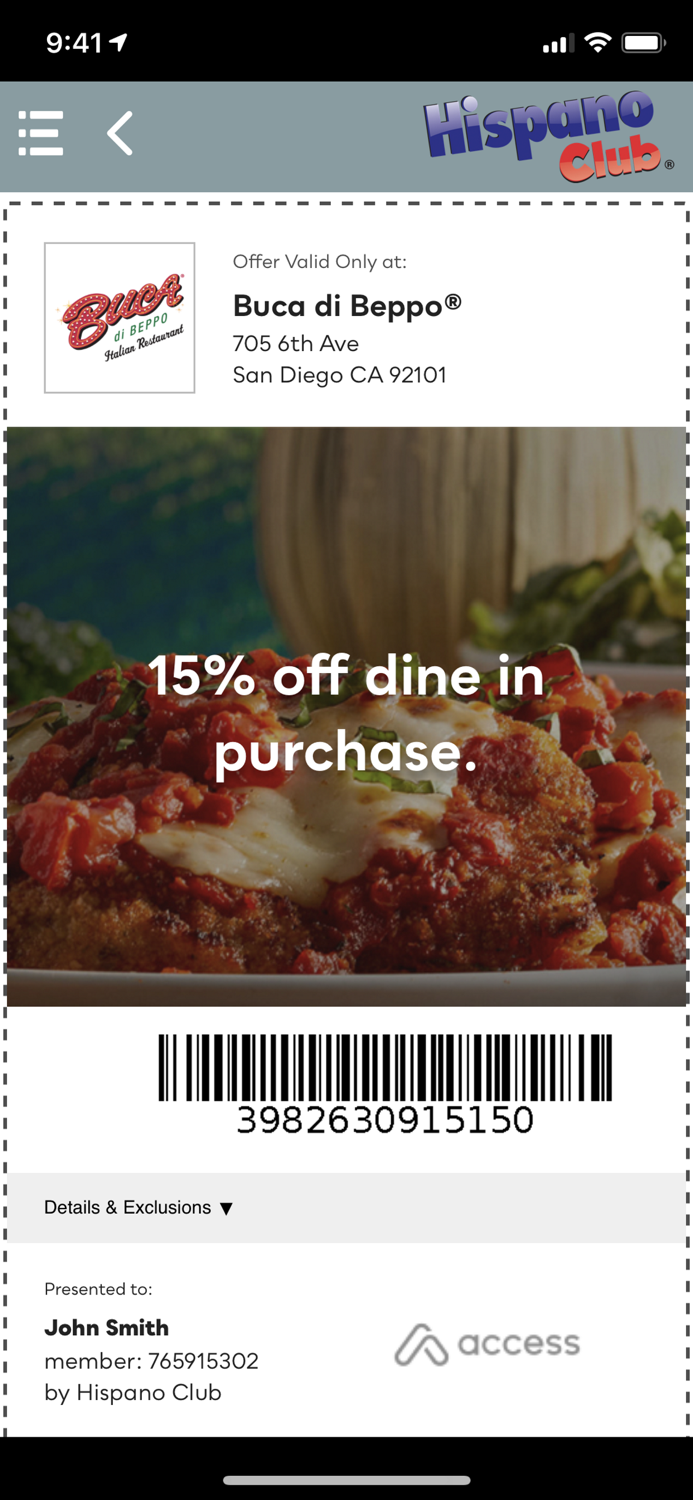 Descuentos Hispano Club