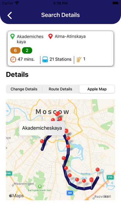 Screenshot #3 pour Moscow Metro Map and Route Pro
