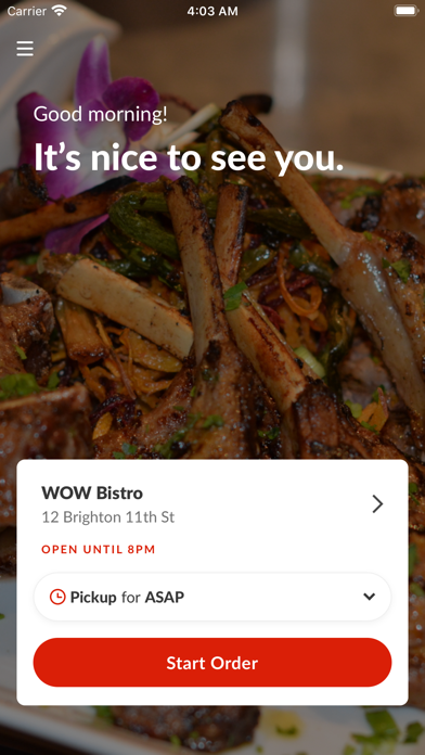 WOW Bistro Screenshot
