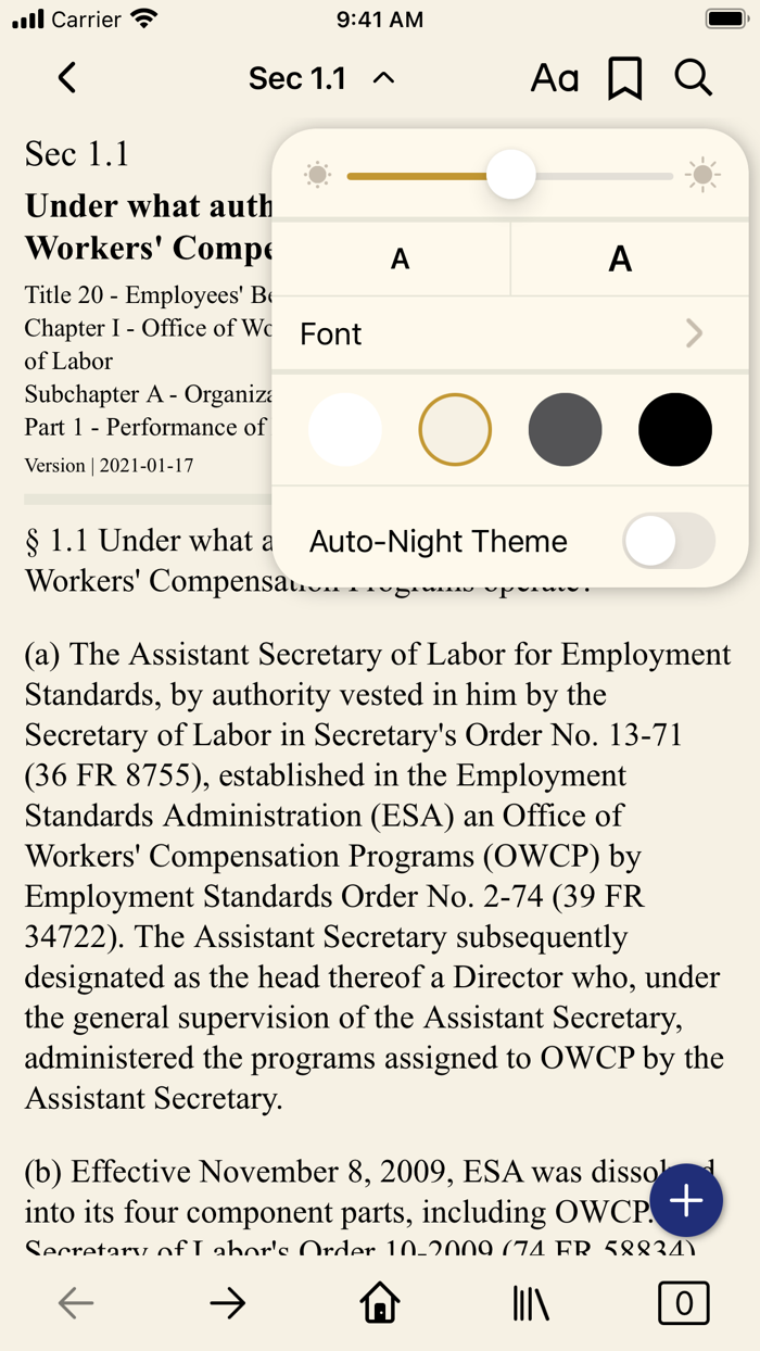 CFR 20 - Employees Benefits