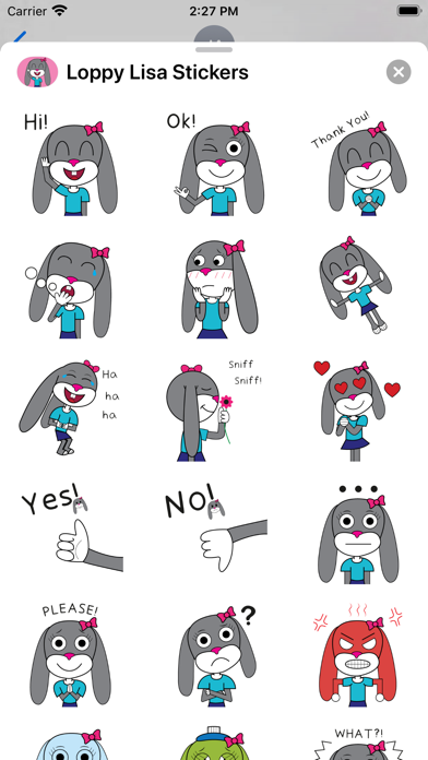 Loppy Lisa Stickers Screenshot