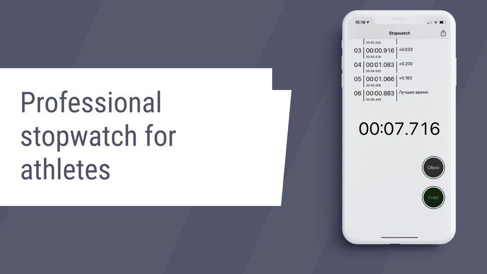 #1. Stopwatch for hiit&tabata (iOS) By: Pavel Ilin