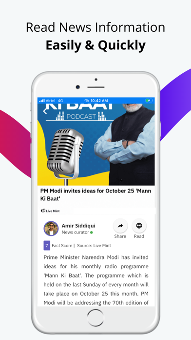 SwipeUp News iPhone screenshot 2 - News app