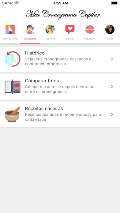 Screenshot #2 pour Meu Cronograma Capilar
