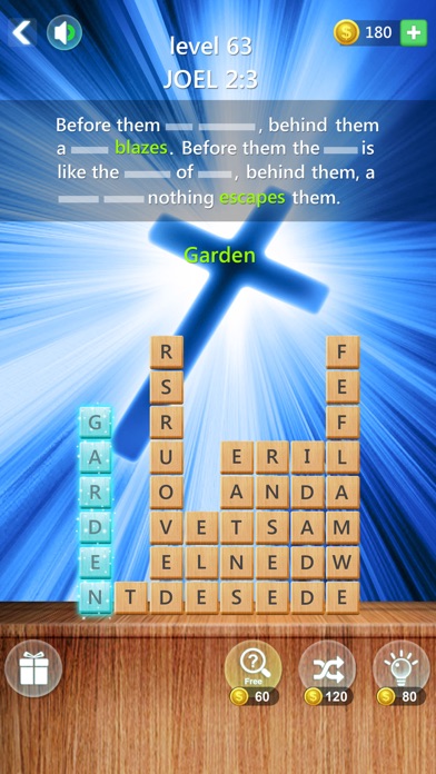 Bible word verse stack puzzle Screenshot