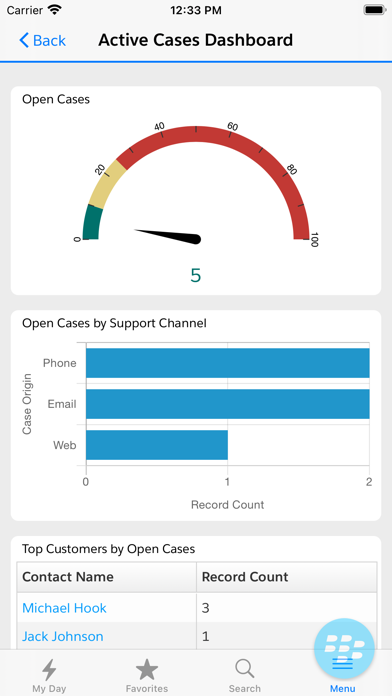 Swyft Mobile for Salesforce Screenshot