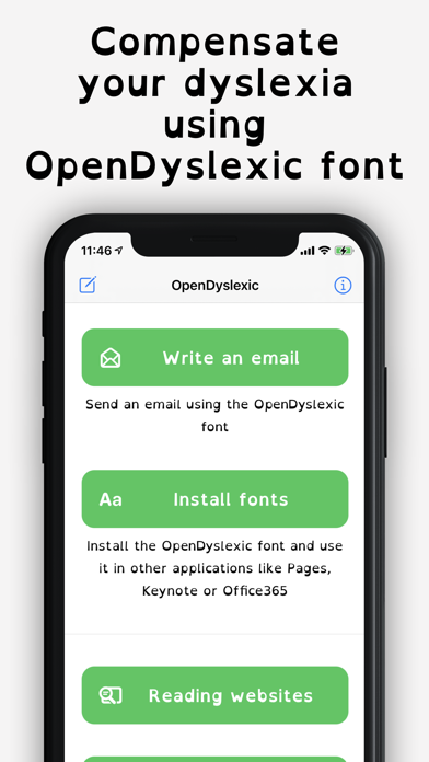 Open Dyslexic dyslexia font Aa Screenshot