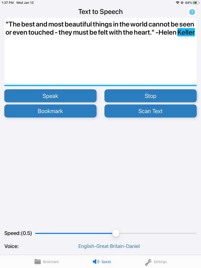 Text To Speech Type and Talk