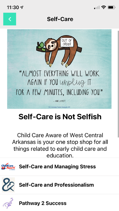 Child Care Aware WCA Screenshot