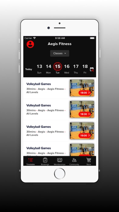 Aegis Gym Screenshot