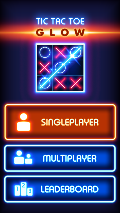 Tic Tac Toe Glow - Puzzle Game Screenshot