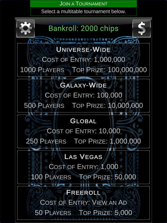 Screenshot #4 pour Offline Tournament Poker