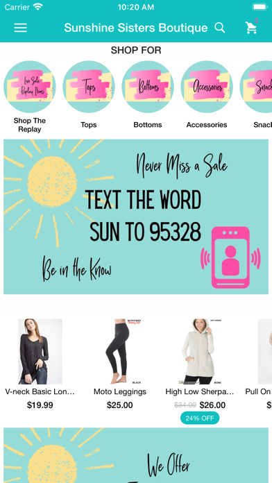 Sunshine Sisters Boutique Screenshot