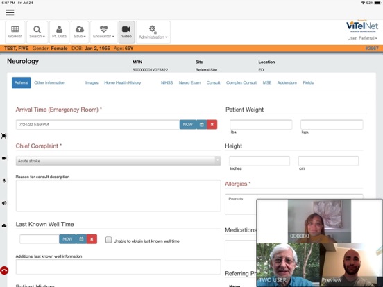 vCareNet iPad screenshot 2 - Medical app