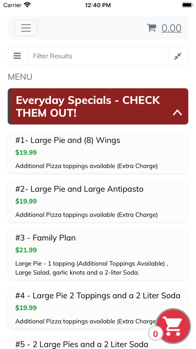 Merendino's Pizza Ocean NJ Screenshot