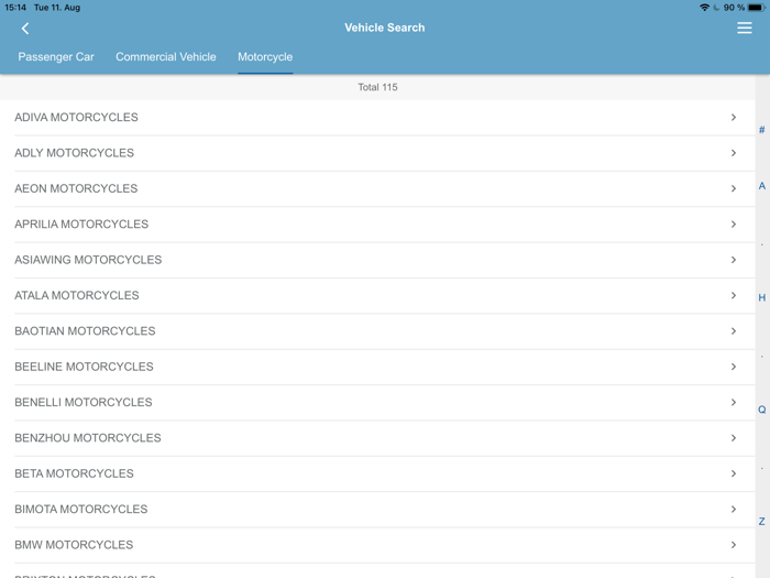 EXIDE Battery Finder