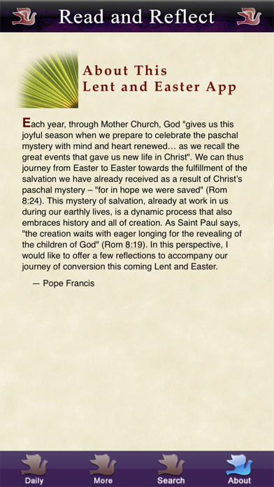 Lent-Easter with Pope Francis Screenshot