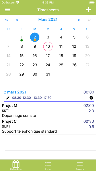 WinEUR TimeSheets Screenshot