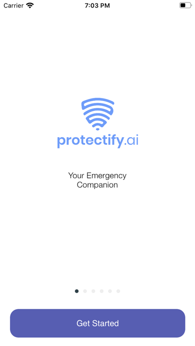 Protectify: Alerting System Screenshot
