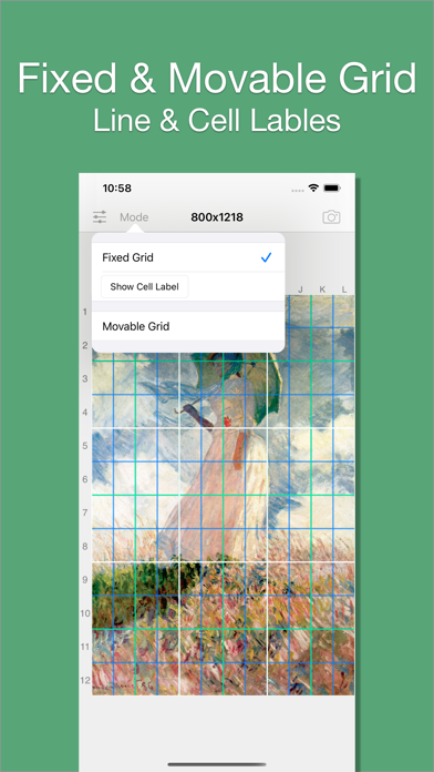 Screenshot #2 pour Grid#-Ajouter grille sur image