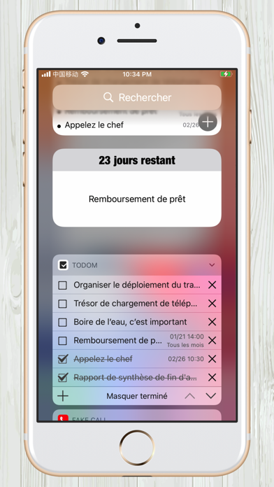 Screenshot #2 pour Todom: To Do List Widget App